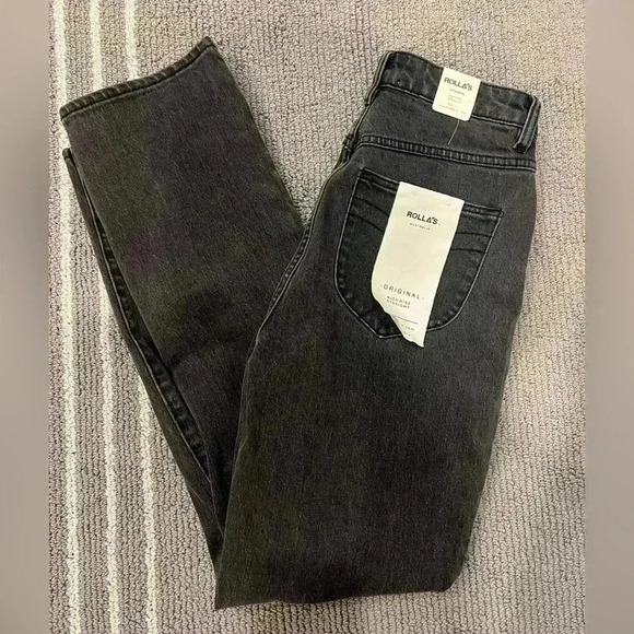 NWT Rollas High Waist Straight Brad Jeans - Picture 2 of 3
